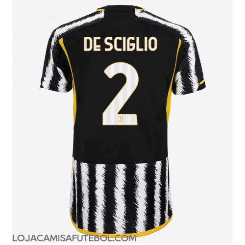 Camisa de Futebol Juventus Mattia De Sciglio #2 Equipamento Principal Mulheres 2023-24 Manga Curta